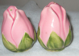 Franciscan Desert Rose Bud Pink Ceramic Salt and Pepper Shakers Set - £11.34 GBP