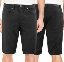 Men's Black Cotton Blend Denim Premium Quality Slim Fit Casual Jean Shorts - $34.64