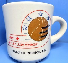 1989 Boy Scouts Fall All-Star Roundup Bucktail Council Vintage Coffee Mu... - $177.90 MXN