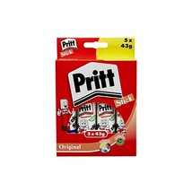 Pritt Solid Washable Non-Toxic Stick Glue, 43 g - Large, Pack of 5  - $318.69 MXN