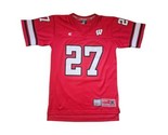 Vintage Colosseum Wisconsin Badgers #27 Red Jersey Youth Sz L /Women&#39;s S... - $18.05