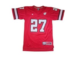 Vintage Colosseum Wisconsin Badgers #27 Red Jersey Youth Sz L /Women&#39;s Small - £14.41 GBP