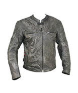 Vulcan Men&#39;s NF-2009 Belted Distressed-Soft Cowhide Leather Motorcycle J... - £57.62 GBP