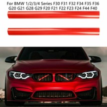 Fits BMW Red Grill Bar V Brace F36 4 Series Front Grille Trim Strips Cover - $12.99