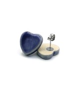 Artisan Heart Stud Earrings For Women, Minimalist Novelty Small Dainty E... - £14.99 GBP+