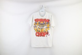 Vintage 90s Mens Medium Thrashed Spell Out Tomahawk Chop Atlanta Braves T-Shirt - £47.26 GBP