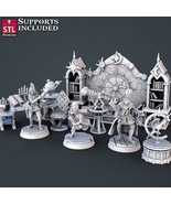 3D Printed STL Miniatures Astronomer Set 28mm - 32mm War Gaming D&amp;D - $13.75 CAD+