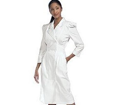 Med Couture Professional Women&#39;s Natalie Scrub Dress White 20W - £42.66 GBP