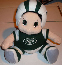 NFL New York Jets Lil Fans 8&quot; Plush Mascot with Helmet by SC Sports - £14.82 GBP