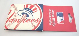 Mlb Super Wally BI-FOLD Wallet Made Of Du Pont Tyvek - New York Yankees - $8.99