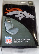 NFL Denver Broncos Embroidered Car Seat Cover by Fremont Die - £25.25 GBP