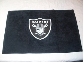 NFL Las Vegas Raiders Sports Fan Towel Black 15&quot; by 25&quot; by WinCraft - £13.51 GBP