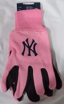 NCAA New York Yankees Pink w/ Black Palm Utility Gloves by McArthur - £10.35 GBP