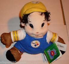 NFL Pittsburgh Steelers Lil&#39; Fans 8&quot; Plush Mascot Holding Ball by SC Sports - £14.90 GBP