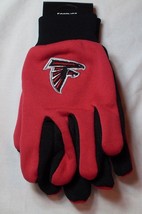 NFL Atlanta Falcons Utility Gloves Red w/ Black Palm by FOCO - £8.59 GBP