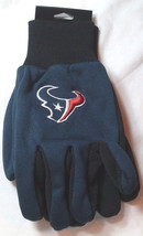 NFL Houston Texans Utility Gloves Navy w/ Black Palm by FOCO - $10.99