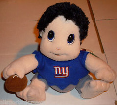 NFL New York Giants Lil&#39; Fans 8&quot; Plush Mascot Holding Ball by SC Sports - £14.91 GBP