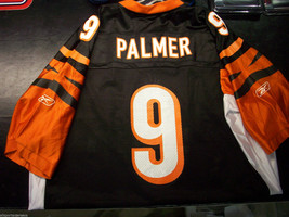 New NFL Cincinnati Bengals Carson Palmer # 9 Home Colors Reebok Jersey Adult XL - £31.28 GBP