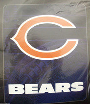 NFL Chicago Bears Tailgater 50X60 Throw Blanket First and Ten Northwest - £31.96 GBP