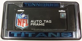 NFL Tennessee Titans Laser Cut Chrome License Plate Frame - £14.73 GBP