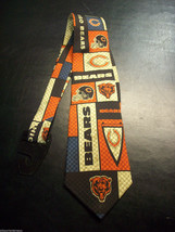 NFL Chicago Bears Men&#39;s Plaid Style Necktie by Eagles Wings - $22.90