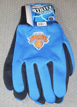 NBA New York Knicks Colored Palm Utility Gloves Carolina w/ Black Palm by FOCO - £8.78 GBP