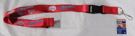 NBA Los Angeles Clippers Logo on Red Lanyard Detachable Buckle 23&quot;X1&quot; by Aminco - £7.52 GBP