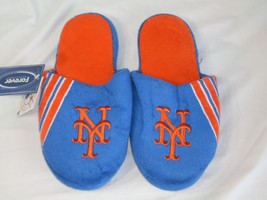 MLB New York Mets Stripe Logo Dot Sole Slippers Size S by FOCO - £14.97 GBP