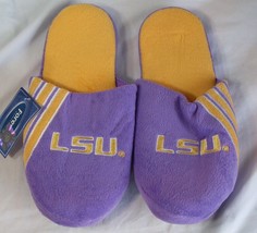 NCAA LSU Tigers Stripe Logo Dot Sole Slippers Size S by FOCO - $19.95