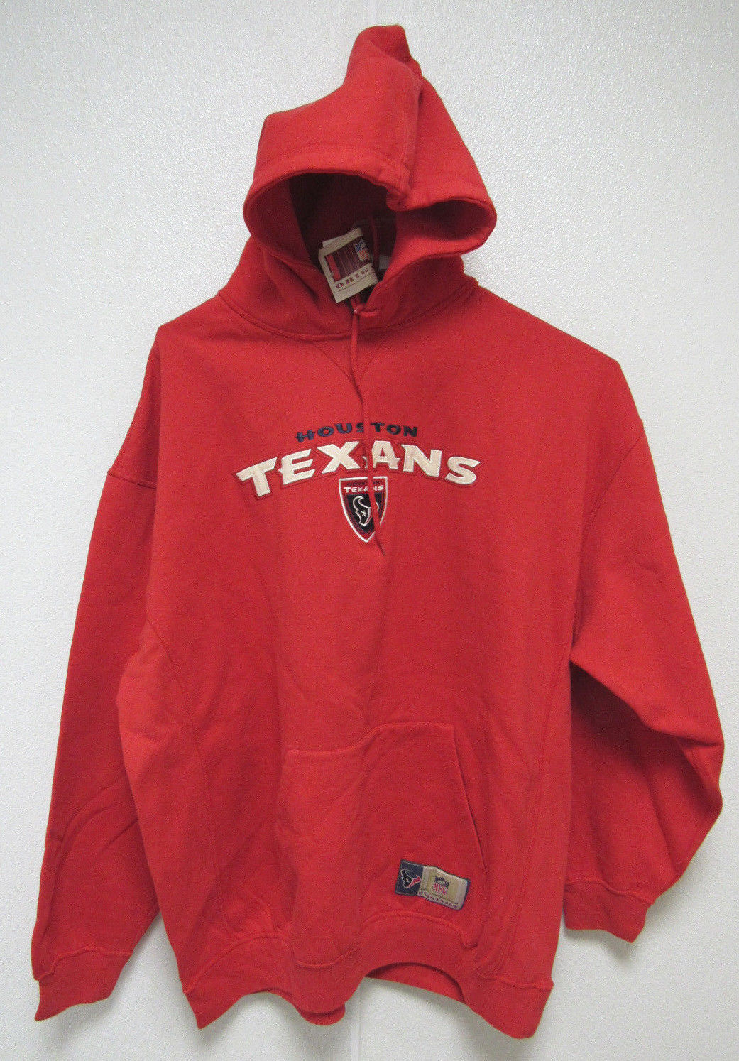 NFL Houston Texans Red Hooded Pullover Sweatshirt Applique XXLarge VF Imagewear - $34.95