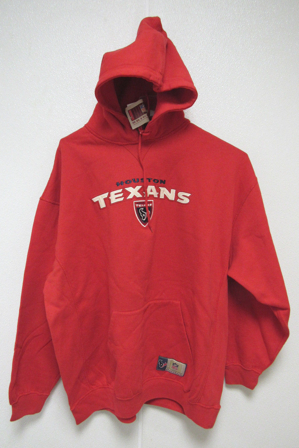 Primary image for NFL Houston Texans Red Hooded Pullover Sweatshirt Applique X-Large VF Imagewear