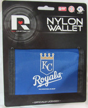 MLB Kansas City Royals Printed Tri-Fold Nylon Wallet by Rico Industries - £7.96 GBP