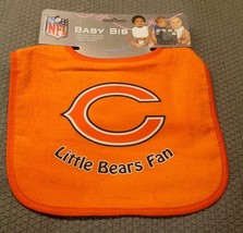 Nfl Chicago Bears Infant Baby Bib All Orange By Win Craft - £8.72 GBP