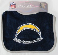 Nfl Infant Baby Bib Blue w/Gray Trim Los Angeles Chargers - £11.00 GBP