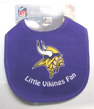 NFL Little Minnesota Vikings Fan Baby Infant ALL PRO BIB Purple by WinCraft - $11.95