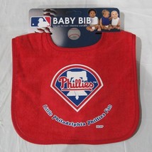 MLB Little Philadelphia Phillies Fan Baby Infant ALL PRO BIB Red - £8.61 GBP