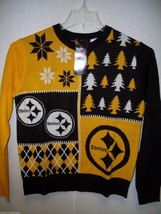 NFL Pittsburgh Steelers Busy Block Ugly Sweater Youth Medium by FOCO - $54.95