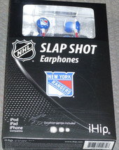 NHL New York Rangers Team Logo on Earphones / Ear Buds by iHip - £7.93 GBP