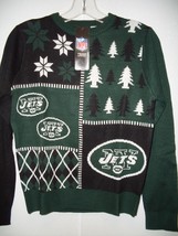 NFL New York Jets Busy Block Ugly Sweater Youth Size Youth Medium by FOCO - $54.95