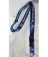 NBA Atlanta Hawks Logo Name Blue Lanyard No Neck Breakaway 23&quot;X1&quot; by Aminco - £7.47 GBP