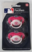 MLB Boston Red Sox Pacifier set of Pink Color On Card by baby fanatic - £11.00 GBP