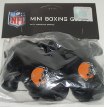 NFL Cleveland Browns 4 Inch Mini Boxing Gloves for Mirror by Fremont Die - £8.65 GBP