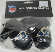 NFL Los Angeles Rams 4 Inch Mini Boxing Gloves for Mirror by Fremont Die - £11.00 GBP
