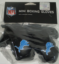 NFL Detroit Lions 4 Inch Mini Boxing Gloves for Mirror by Fremont Die - £11.98 GBP