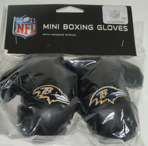 NFL Baltimore Ravens 4 Inch Mini Boxing Gloves for Mirror by Fremont Die - £9.58 GBP