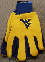 NCAA West Virginia Mountaineers Utility Gloves Gold w/ Blue Palm McARTHUR - £8.78 GBP