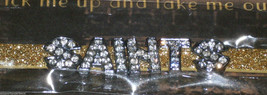 NFL New Orleans Saints Gold Glitter Fashion Team Bracelet by Wordables - £10.90 GBP
