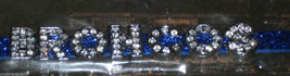NFL Denver Broncos Blue Glitter Fashion Team Bracelet by Wordables - $13.95