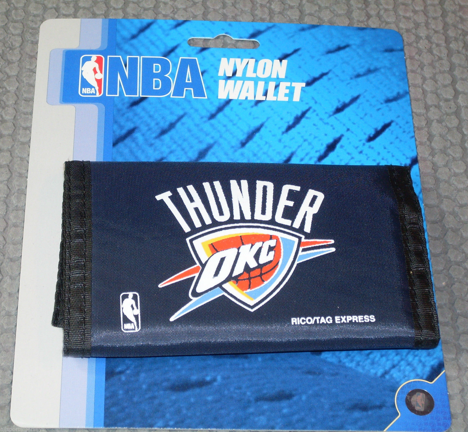 NBA Oklahoma City Thunder Printed Tri-Fold Nylon Wallet by Rico Industries - £8.75 GBP