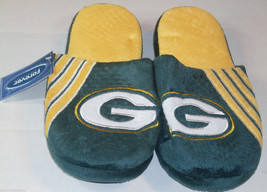 NFL Green Bay Packers Stripe Logo Dot Sole Slippers Size S by FOCO - $24.99